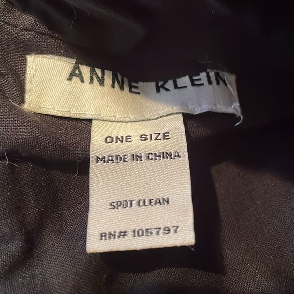 Anne Klein Black Quilted Bucket Hat - Picture 7 of 7